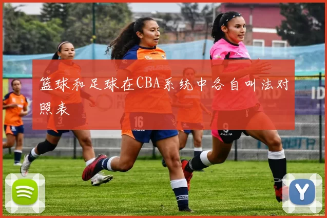 篮球和足球在CBA系统中各自叫法对照表